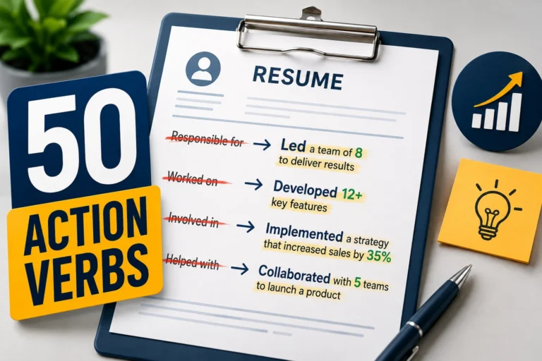 50 Resume Action Verbs That Impress Recruiters